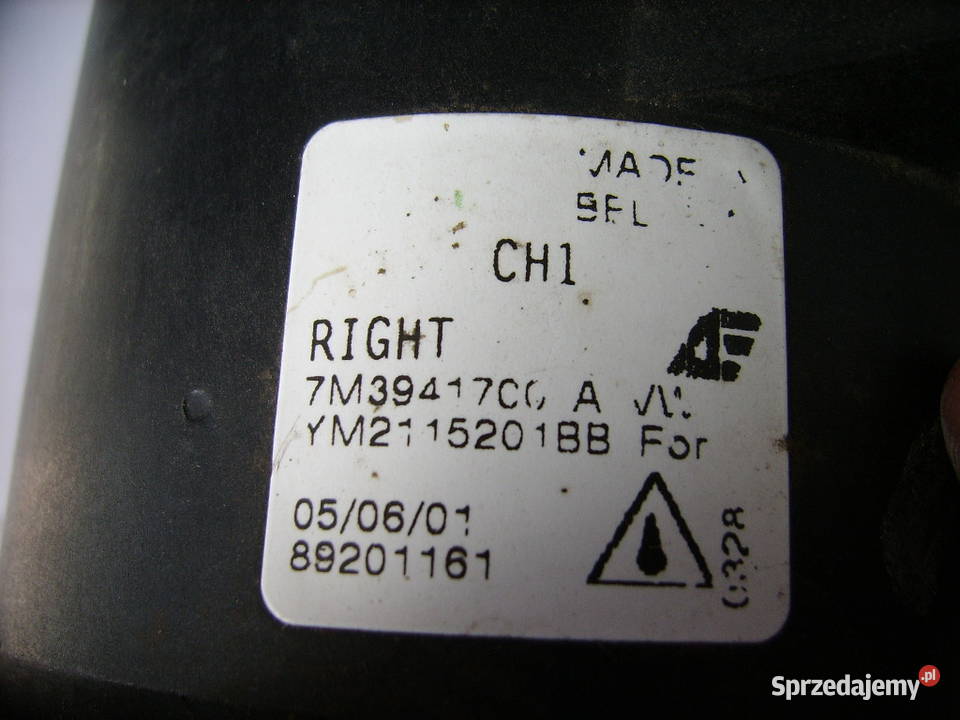 Halogen lewy prawy VW SHARAN FORD GALAXY SEAT mazowieckie Radom