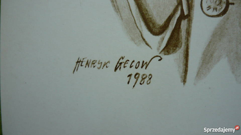 Grafika I Henryk Gecow Józef Piłsudski śląskie