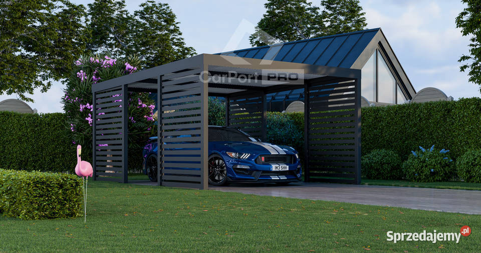 CarPort PREMIUM wiata samochodowa 4x5 antracyt 700zł/m2 Dębica
