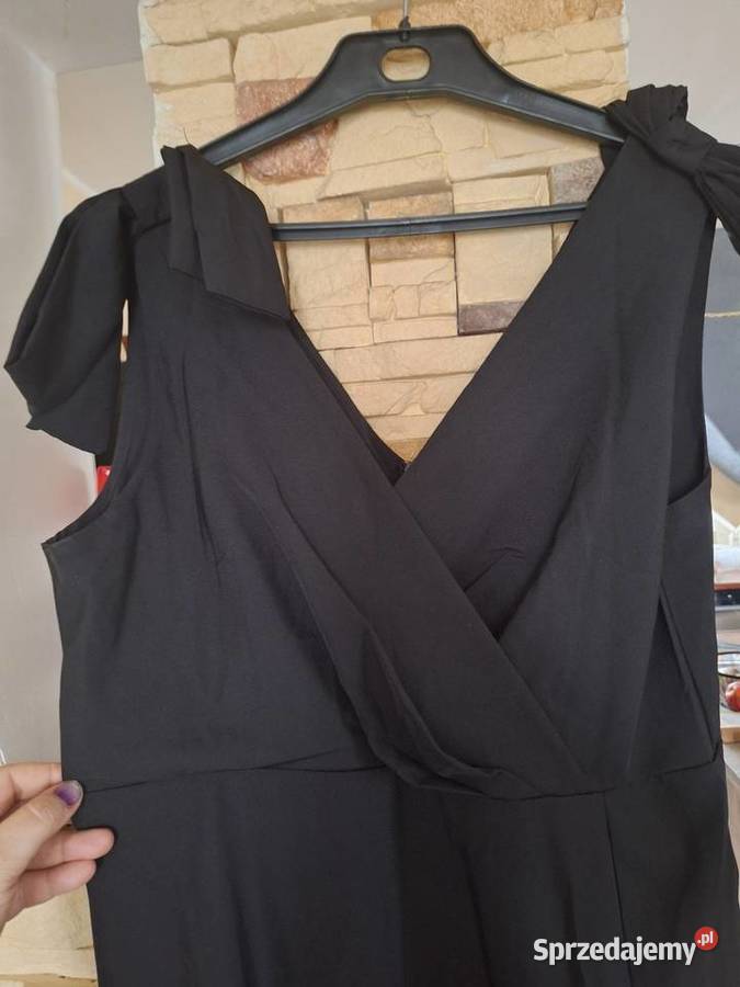 Suknia długa czarna wieczorowa L Nowa Kalisz