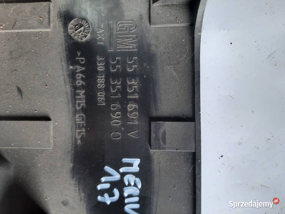 Opel 17 CDTI Combo Meriva Astra H Osłona silnika Ksawerów