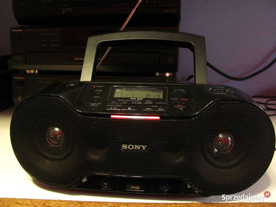 Radioodtwarzacz Sony ZSRS70BTB CDMP3audio INUSB Radioodtwarzacze Łódź