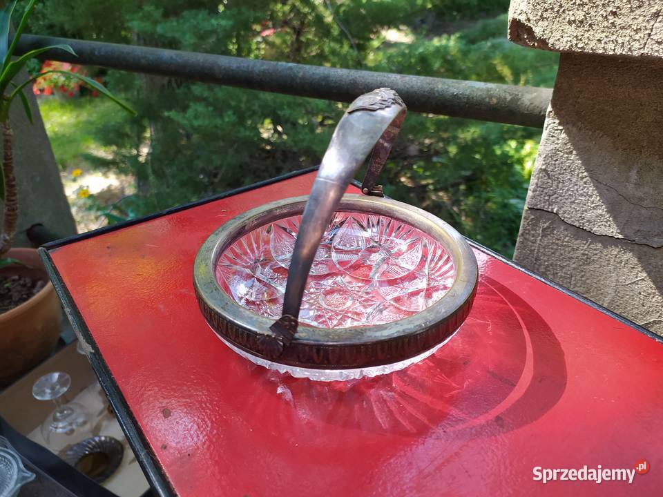 Patera kryształowa koszyczek cukiernica retro Pozostałe mazowieckie