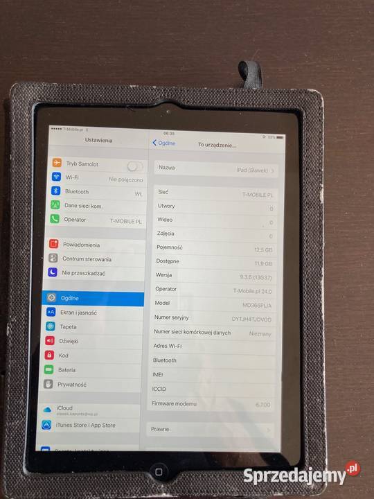 Tablet iPad WiFi Cellular 16GB Black model a1430 Elbląg