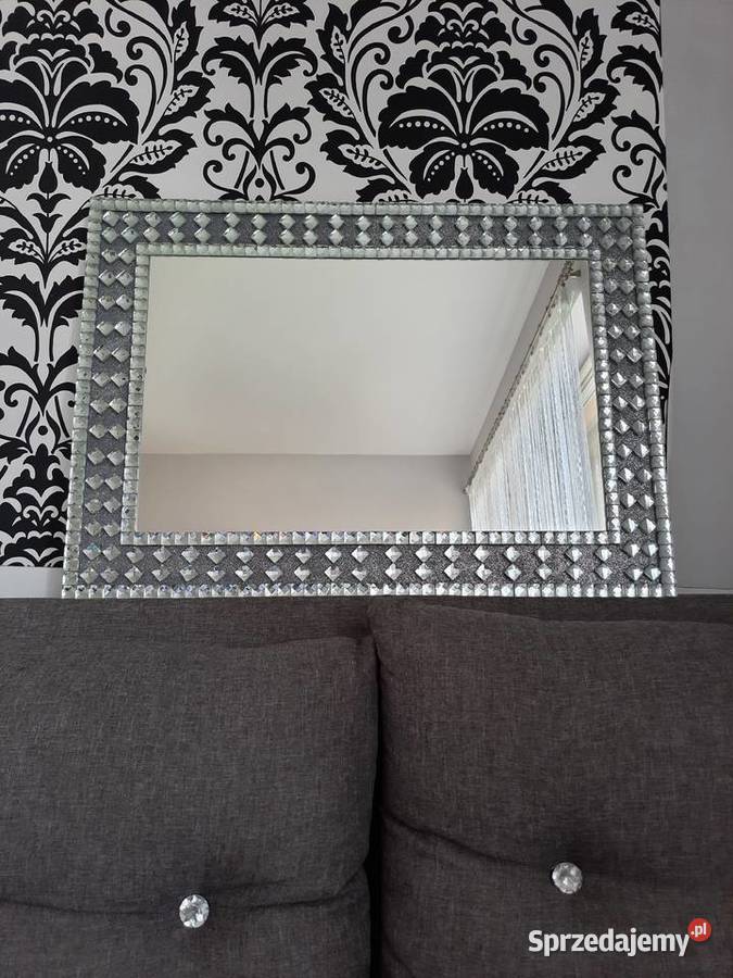 LUSTRO okrągłe mozaika kryształowa 55 60 70 Przemyśl