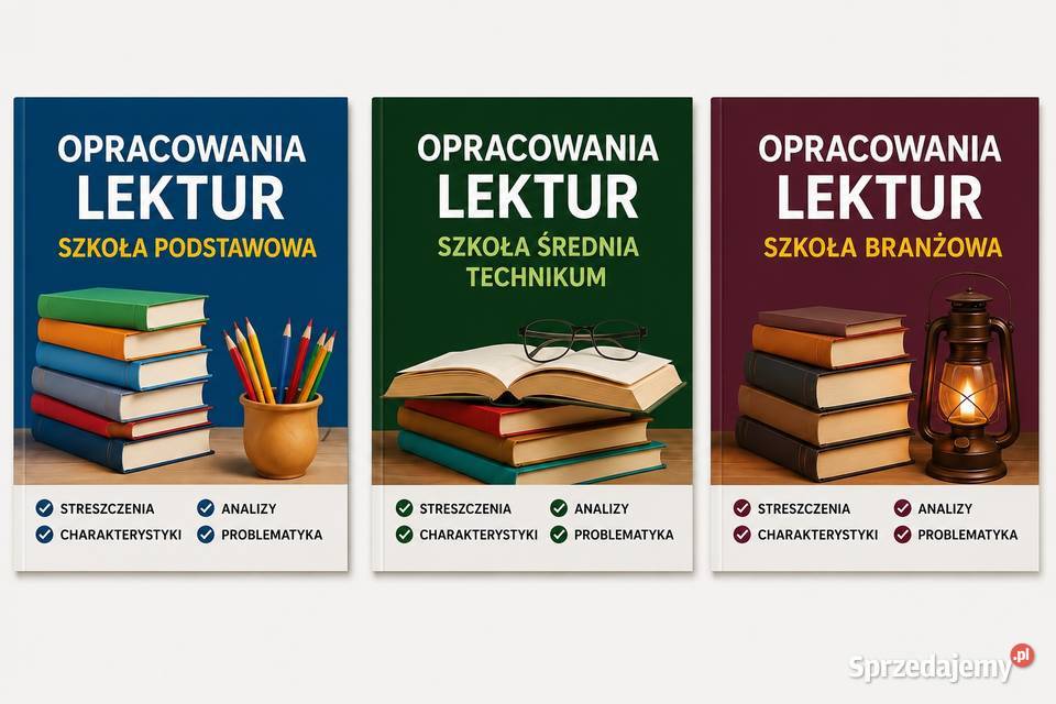 Lektury szkolne testy opracowania Książnice