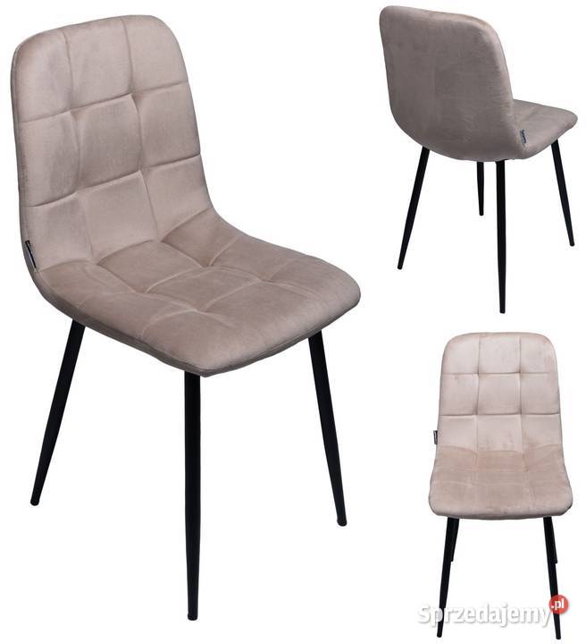 Krzesło tapicerowane welurowe do salonu jadalni Poznań sprzedam