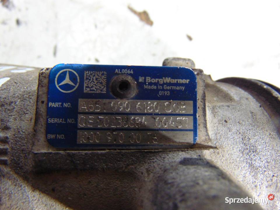 RURA RURKA TURBO TURBINY W212 22 CDI A6510906180 osobowe Motoryzacja wielkopolskie