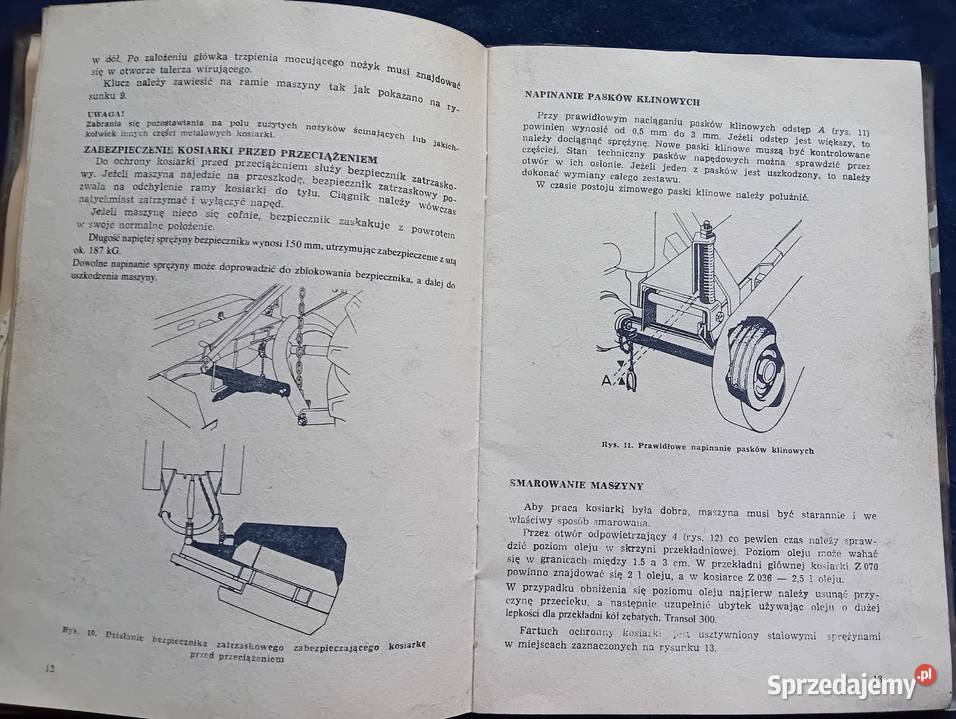 Kosiarki rotacyjne Z 070 i Z 036 Instr obsługi i Koźminek