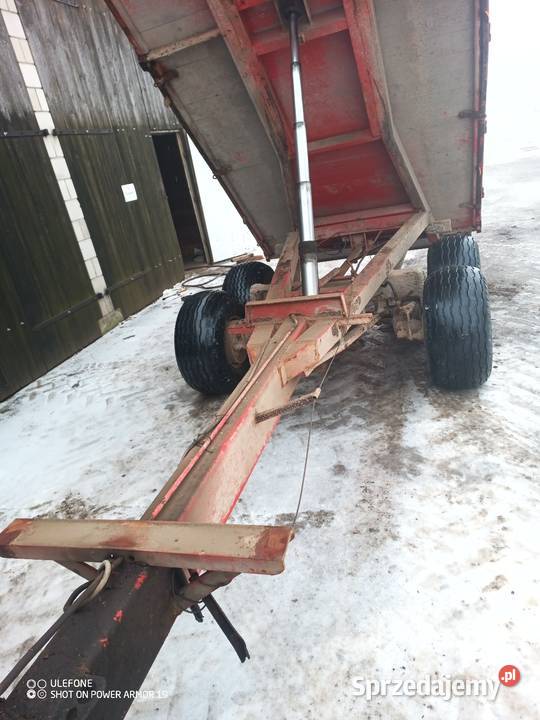 Przyczepa wywrotka tandem 12t bliźniak ze nieuszkodzony Przyczepy rolnicze Rostkowo