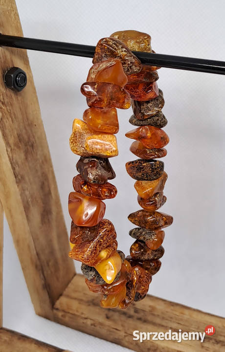 Bransoletka z bursztynu bursztyn bałtycki bryłki Warszawa
