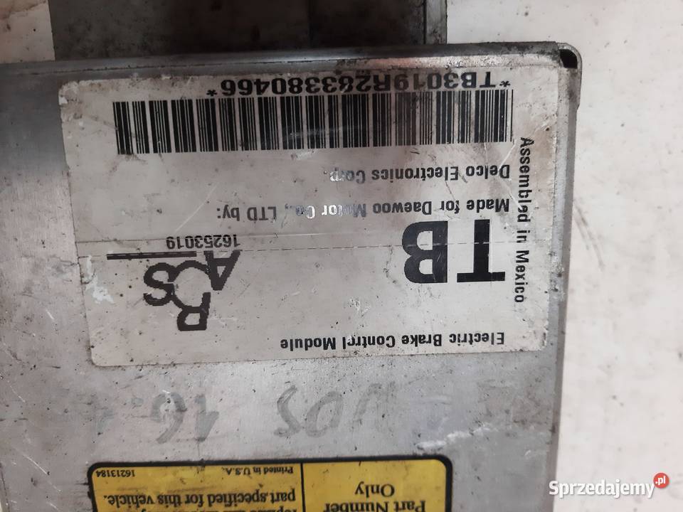 LANOS MODUŁ STEROWNIK ABS 16253019 Ksawerów