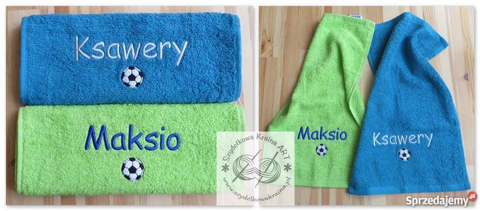Ręcznik z IMIENIEM DZIECKA haftem PREZENT zająca Toruń sprzedam