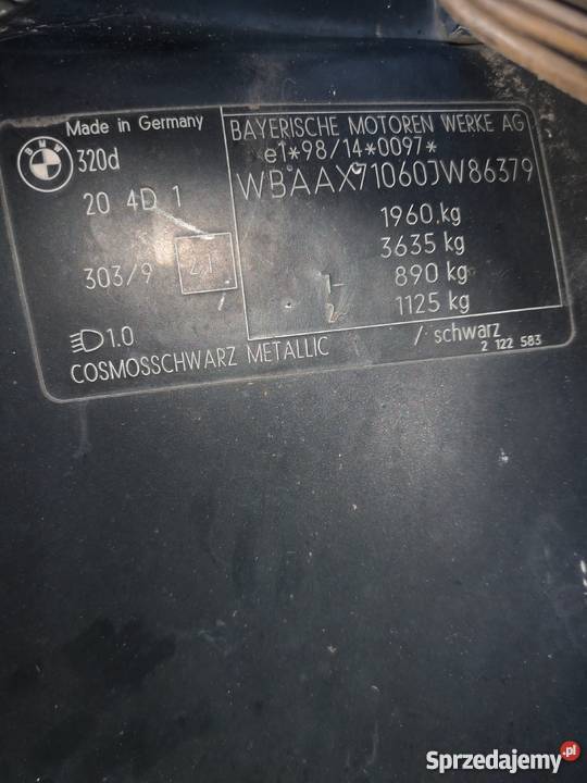 Lusterko prawe o lewe bmw e 46 Szamotuły