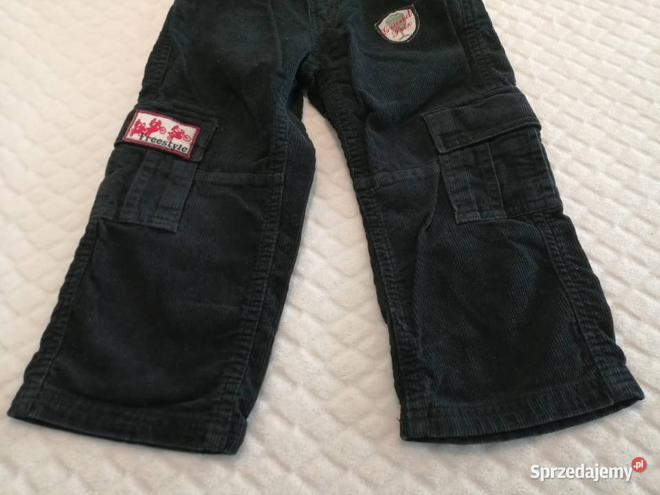 Spodnie sztruksowe cargo bojówki 98 Berti Odzież Czeladź sprzedam