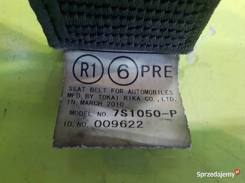 TOYOTA PRIUS III 10r 5D pas bezpieczenstwa Pasy bezpieczeństwa