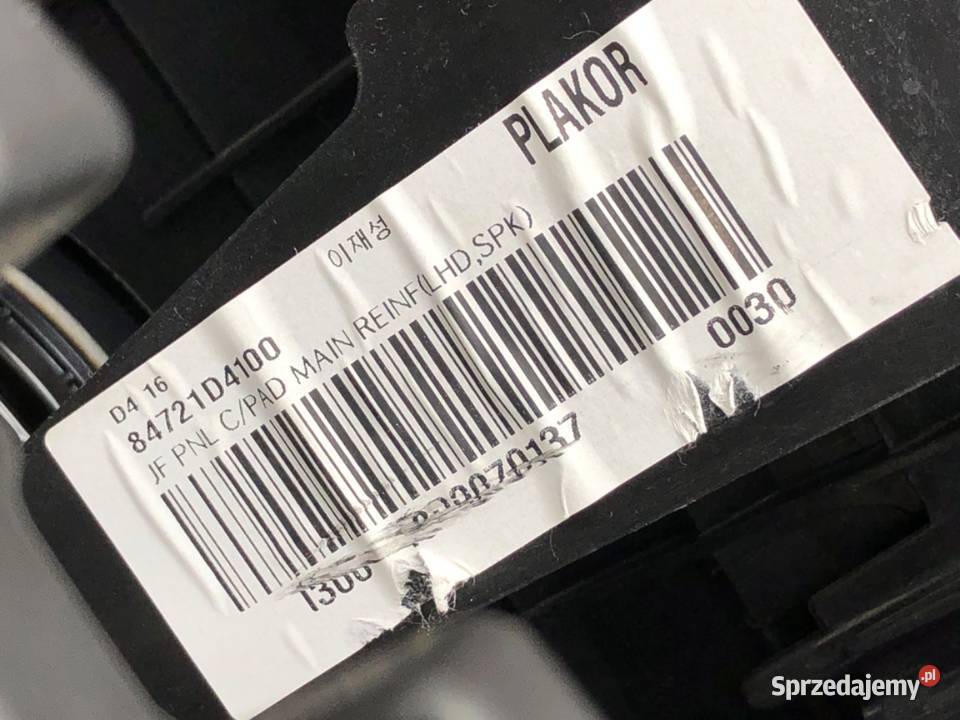 KOKPIT Z PODUSZKĄ PASAŻERA KIA OPTIMA 84721D4100 osobowe