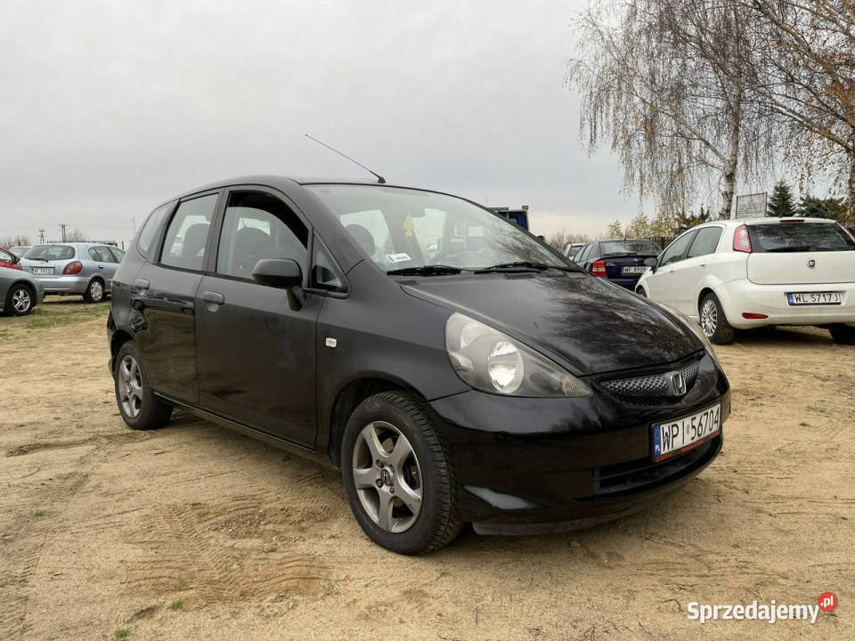 Honda Jazz 13 Benzyna 2006r Z Sprawną czarny Warszawa