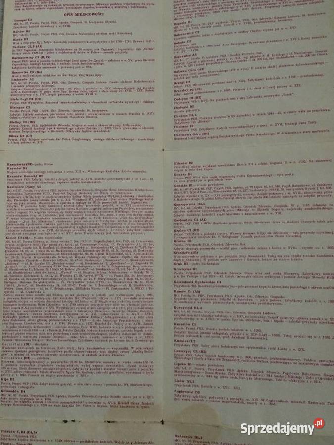 191 Mapa Góry Świętokrzyskie zachodniopomorskie