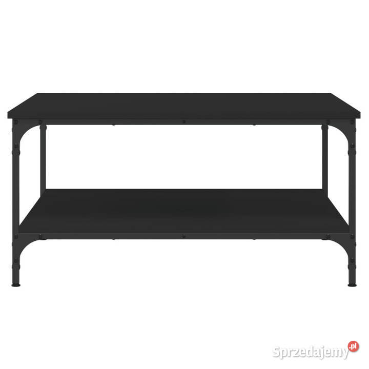 Stolik kawowy czarny 80x80x40 materiał Warszawa