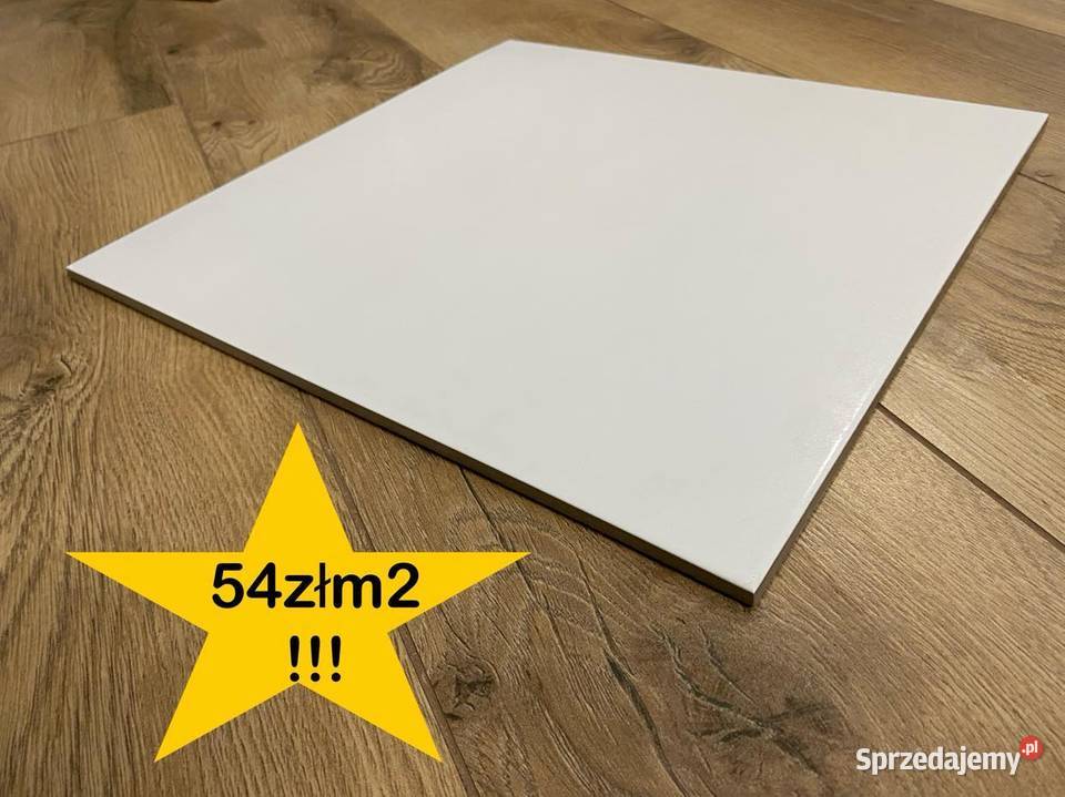 OKAZJA Płytki Gresowe BIANCO MAT 40x40 już zachodniopomorskie