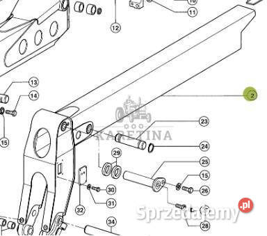 CLAAS TARGO K70 Maszt Wewnętrzny Wysięgnik wielkopolskie
