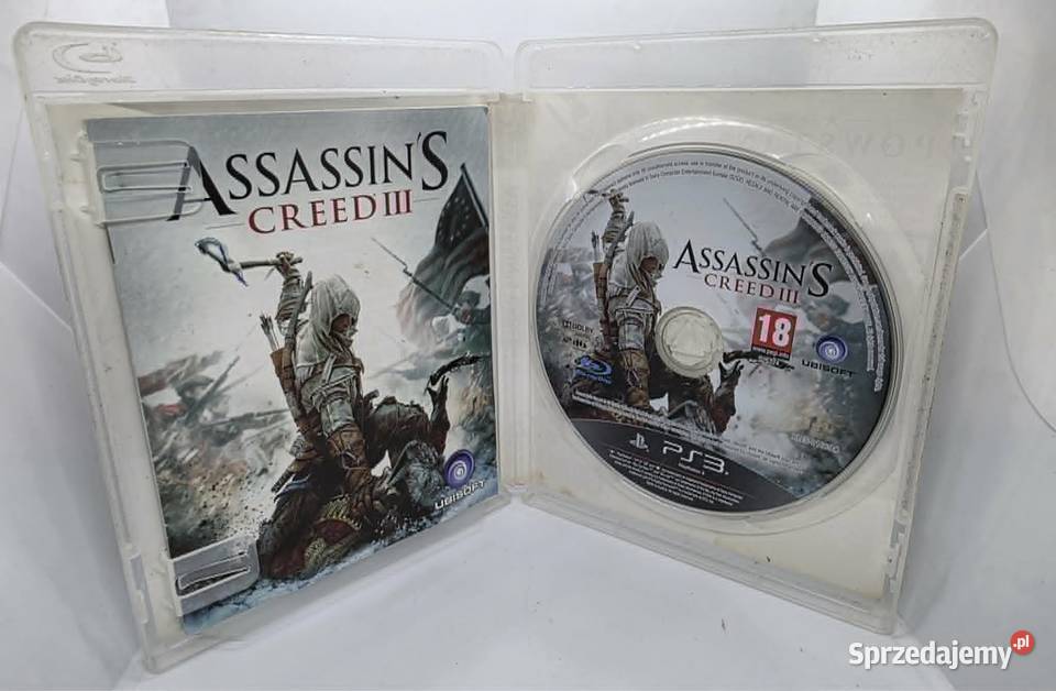 Gra Assasins Creed III 3 Sony Playstation 3 warmińsko-mazurskie Elbląg sprzedam