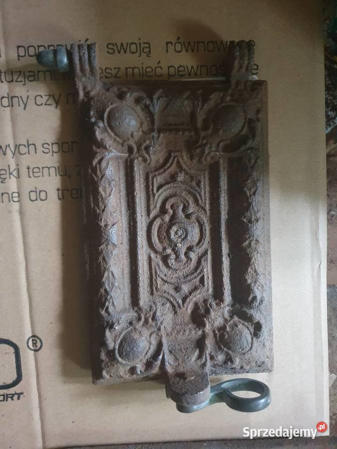 Drzwi Pieca Kaflowego antyk Zdobione kwiat mazowieckie Warszawa