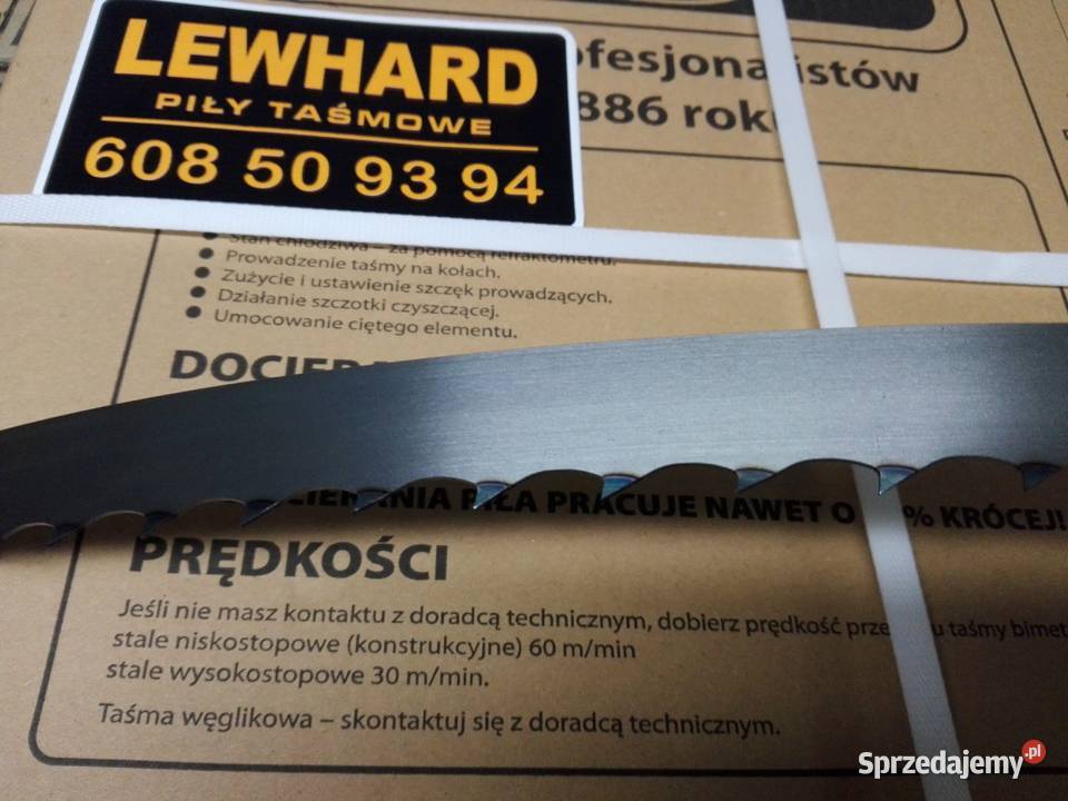 Mocna Niemiecka piła taśmowa do drewna LEWHARD