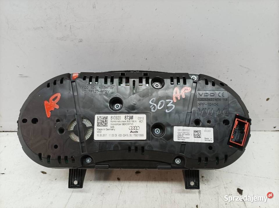 LICZNIK 8V0920873M 20 TDI 149 Audi A3 III 2013