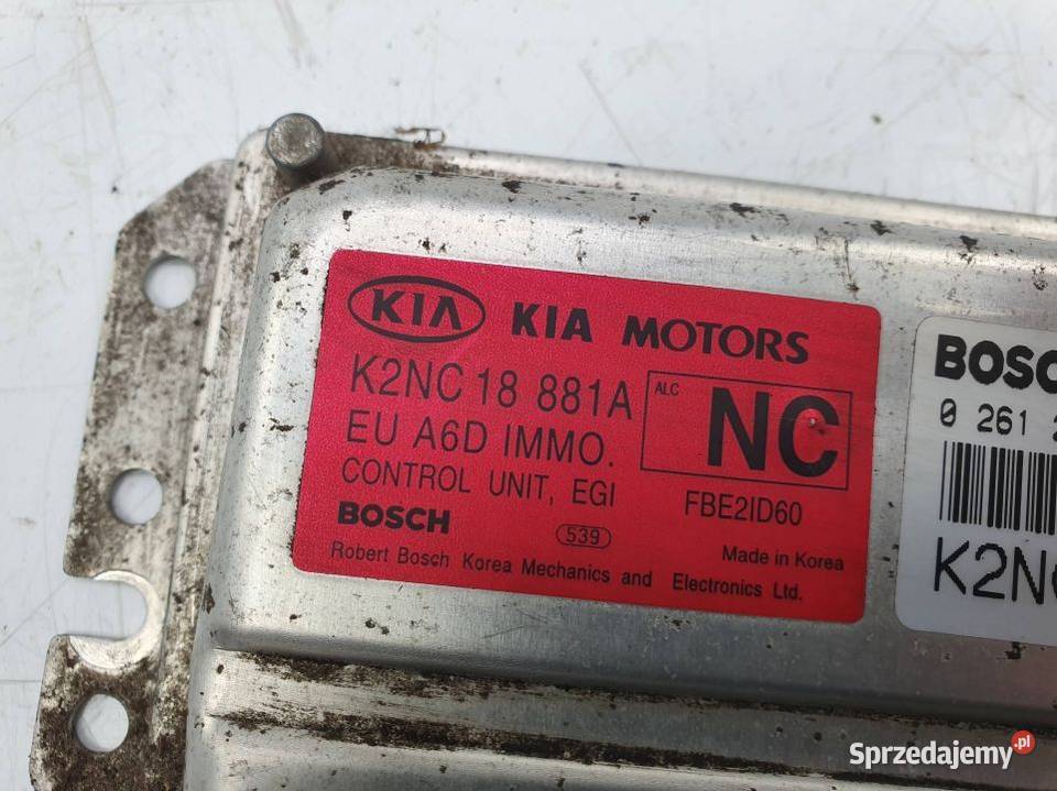 KOMPUTER SILNIKA ECU KIA SHUMA II K2NC 18 881A osobowe Lipno