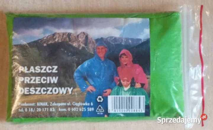 Płaszcz przeciwdeszczowy Ainak Nowy Aleksandrów Łódzki sprzedam