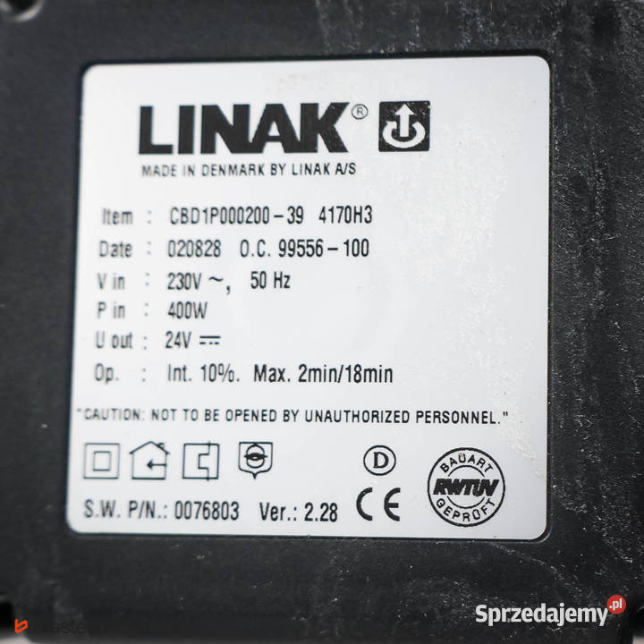 Biurko elektryczne ASPA z mechanizmem LINAK