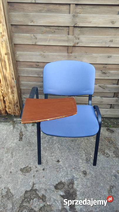 Krzesło ISO konferencyjne niebieskie z pulpitem mazowieckie Warszawa
