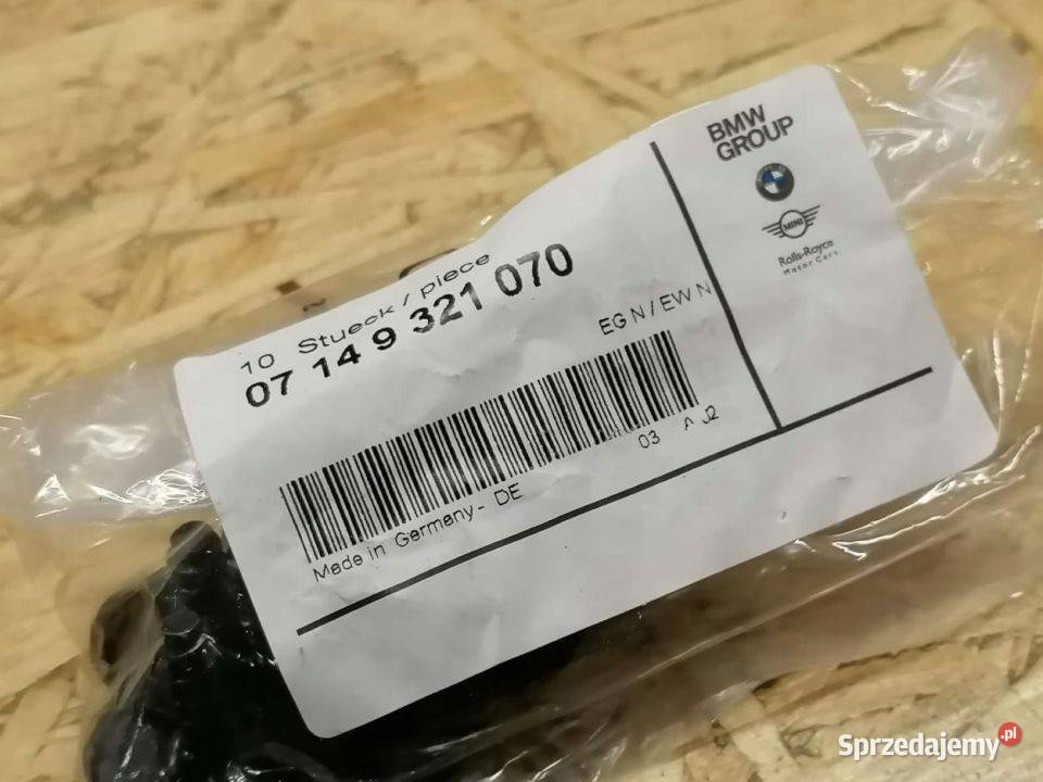 10 x Śruba Soczewkowa Zderzaka Nadkole BMW Mini osobowe Pleszew sprzedam