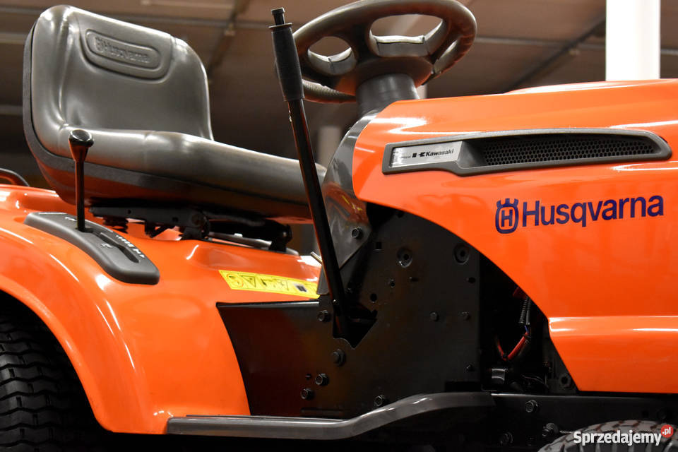 Traktorek Husqvarna CTH180 Kawasaki z pługiem łódzkie Kobiele Wielkie