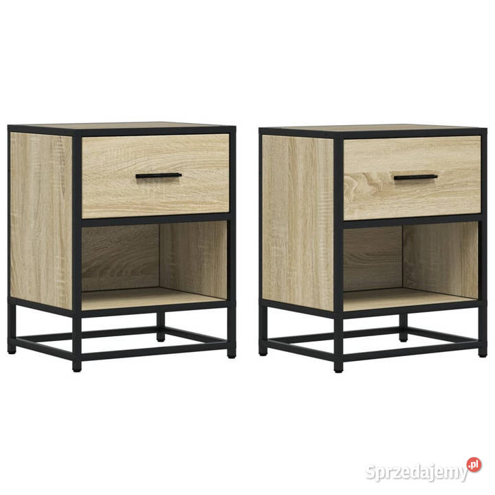 Szafki nocne 2 dąb sonoma 40x31x50 WM848687