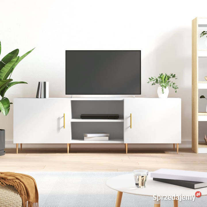 Szafka pod TV biała 150x30x50 materiał Warszawa