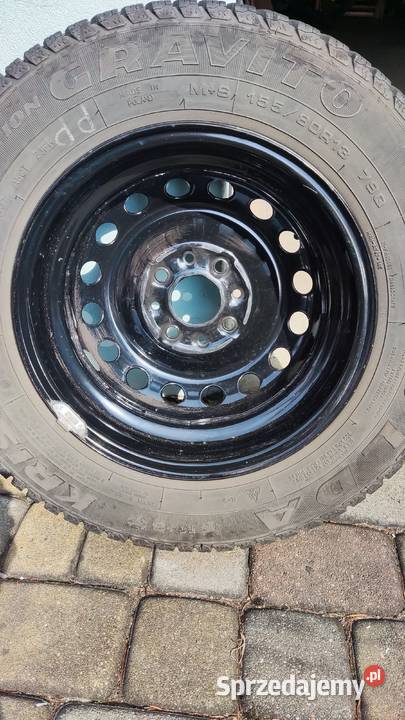 Felgi z oponami zimowymi 13 komplet 4 Fiat Panda Samochodowe śląskie Ruda Śląska