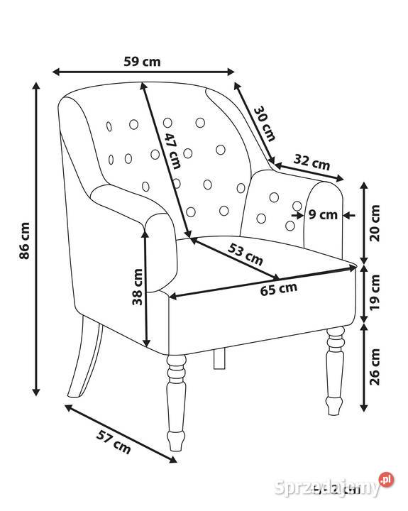 Fotel w 2 kolorach Świdnica