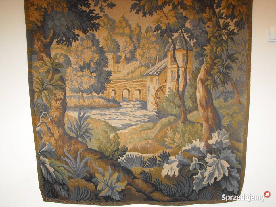 Duży belgijski gobelin 180125 dostawa Tkaniny Skierniewice