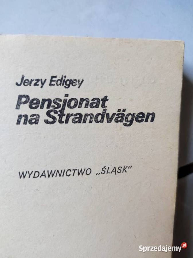 Pensjonat na Strandvagen Jerzy Edigey Rok wydania 1969 Kielce
