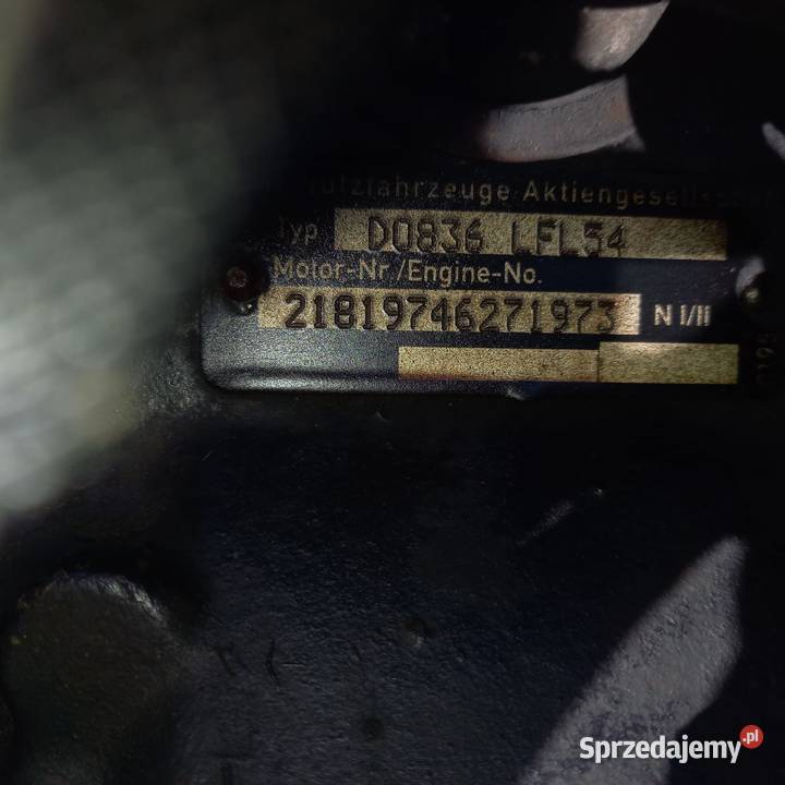 Silnik MAN TGM części D0836 LFL54 Rzędowice sprzedam