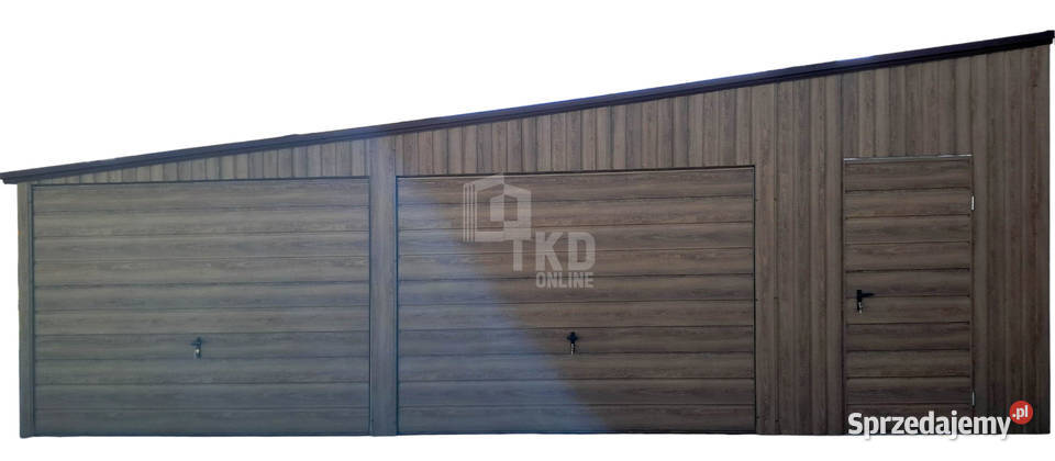 Garaż blaszany 8x6m 2x brama okno drzwi samodzielny Wieliczka