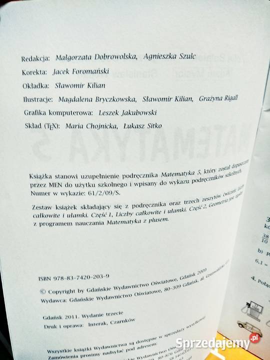 Matematyka GWO ćwiczenia Nowa wersja Warszawa