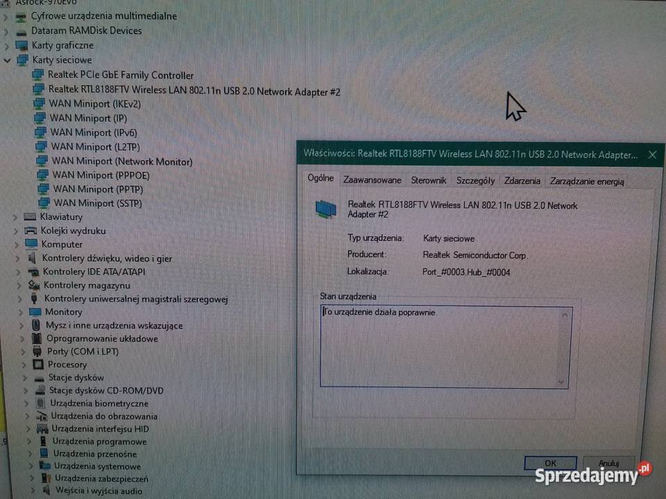 Mini USB WiFi Adapter RTL8188 150Mbps karta Bydgoszcz