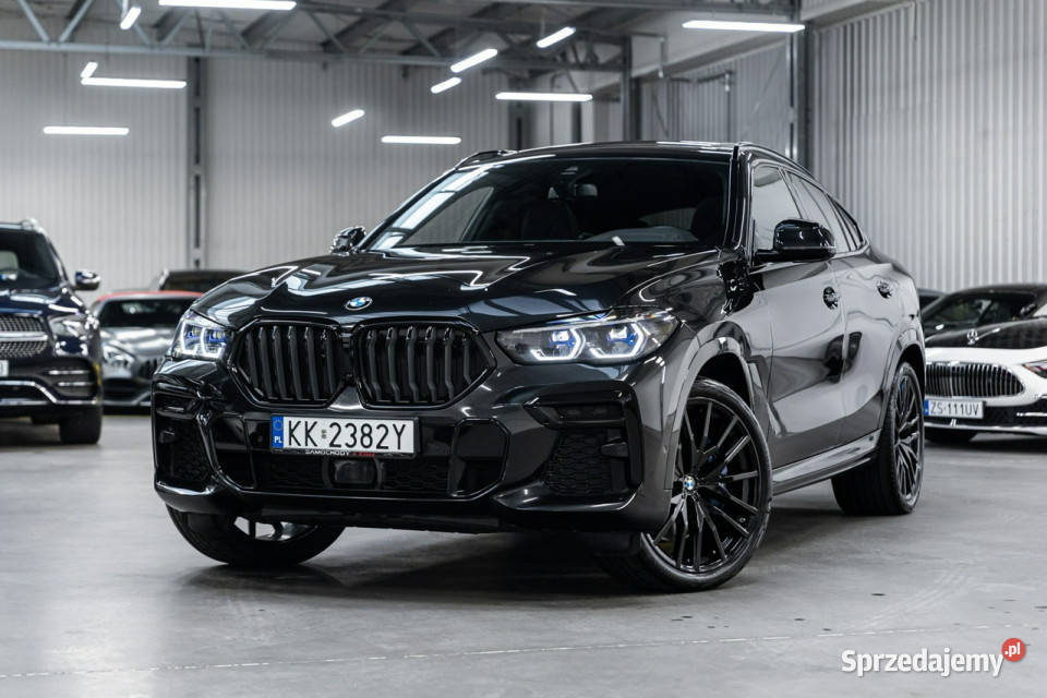 BMW X6 40d All Black Gwarancja 052027 Nowe opony kurtyny powietrzne