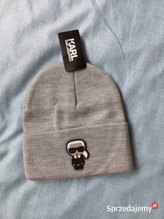 Czapka zimowa Karl Lagerfeld ciepła i lekka Nakrycia głowy Białystok