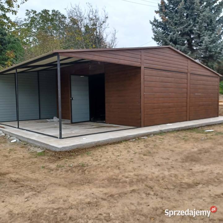 113 Garaż Blaszany 8x5m Blaszak Garaże Blaszane Sieradz