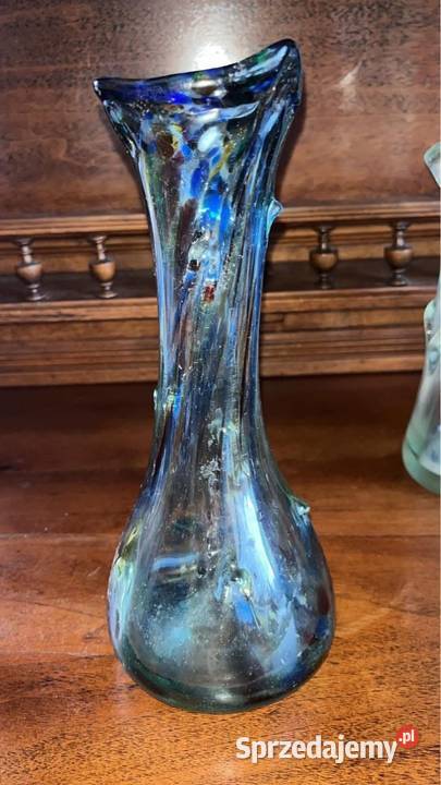 Wazon szklany Sękacz Czasy Prl Gdańsk